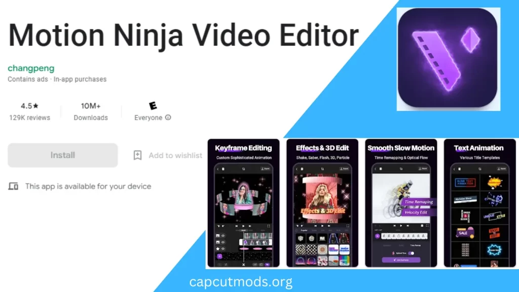Download Motion Ninja Video Editor