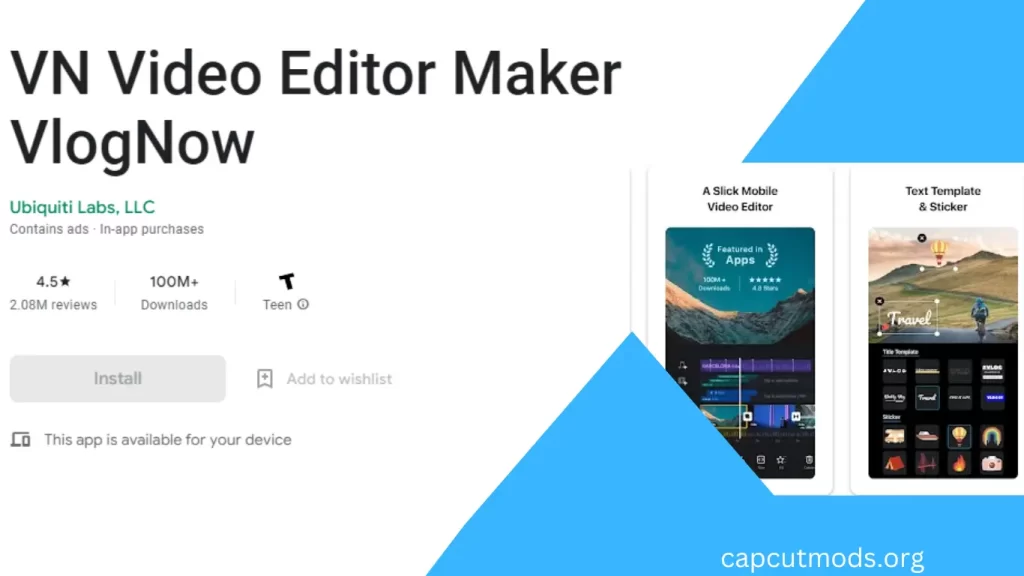 Download VN Video Editor Maker Vlog Now